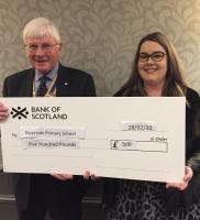 President Sandy Farquharson and Claire Gillespie